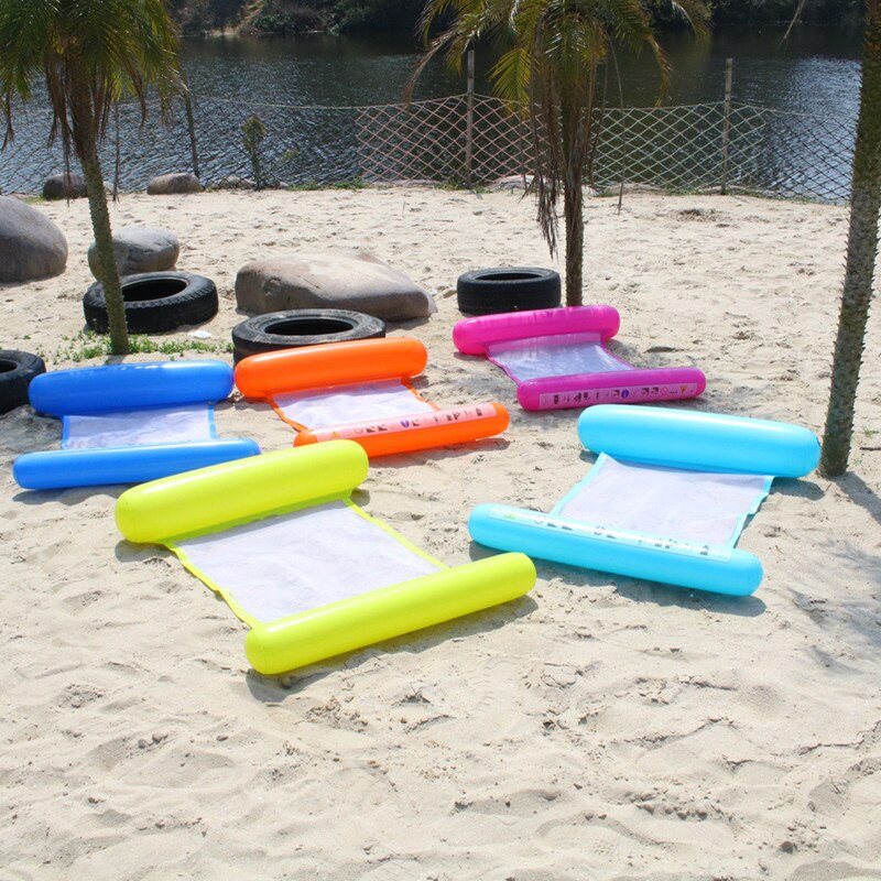 Summer Inflatable Floating Row Chair Pool Float Mattresses Beach Foldable Swimming Pool Fruit Chair Hammock Water Sport Mattress