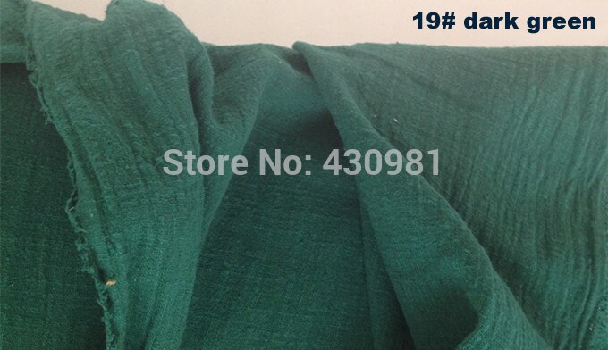 100cm*140cm etniska linne bomull crepe tyg skrynkliga sluby material för gardin scarf klänning