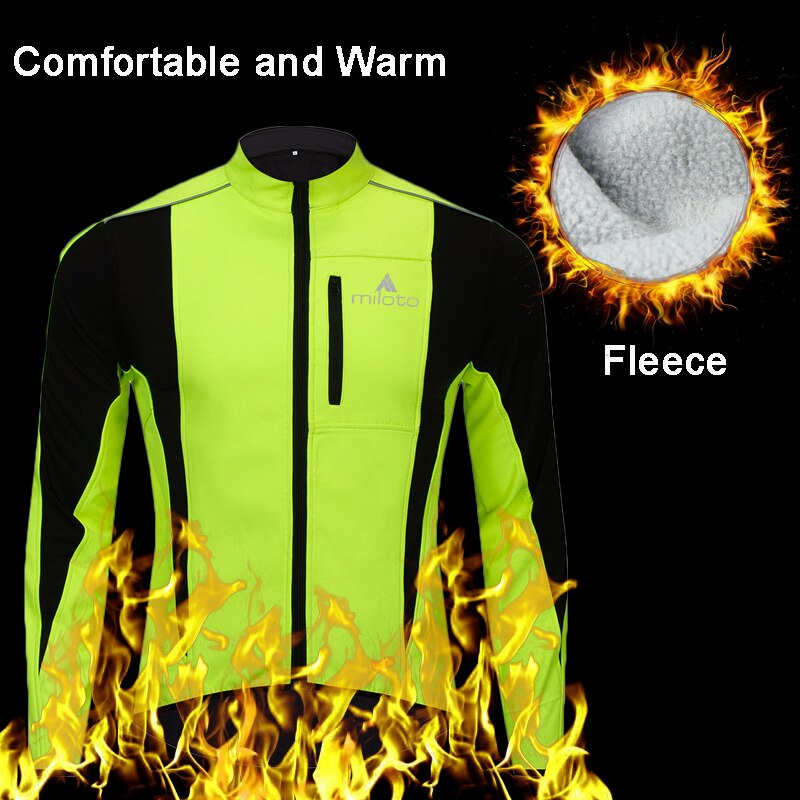 Men's Winter Thermal Windproof Cycling Jacket MTB Bike Bicycle Windbreaker Waterproof Sports Clothing