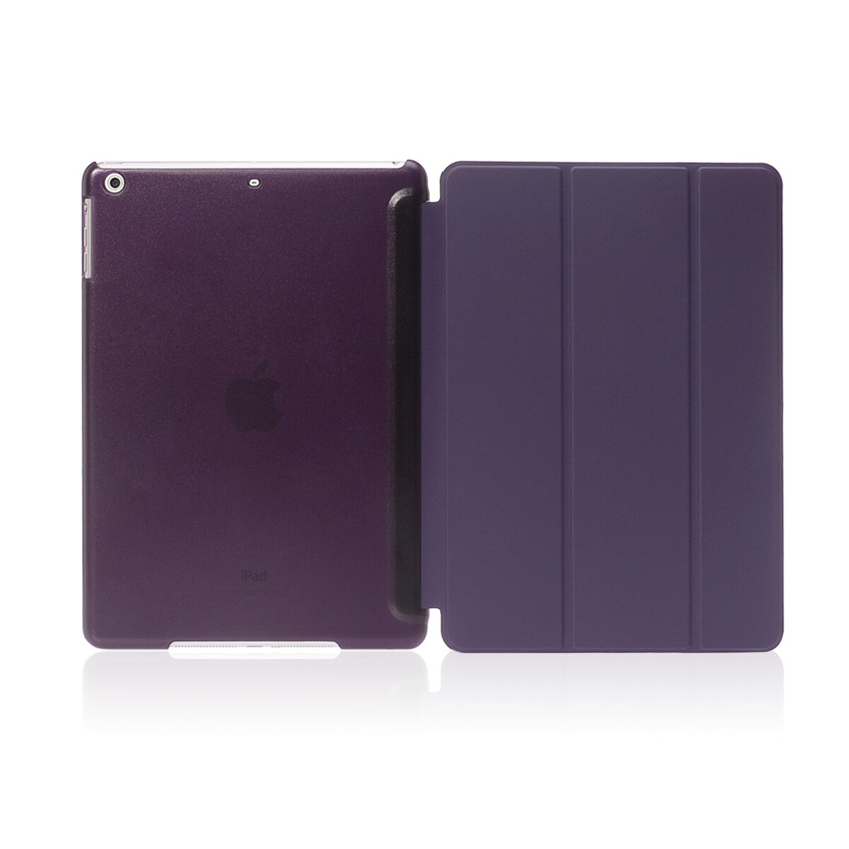 Luxury Tablet Shockproof Smart PU Leather Stand Slim Case Cover for Apple IPad Air 1 Coque for I Pad 5 6th Generation 9.7 Inch: Purple 