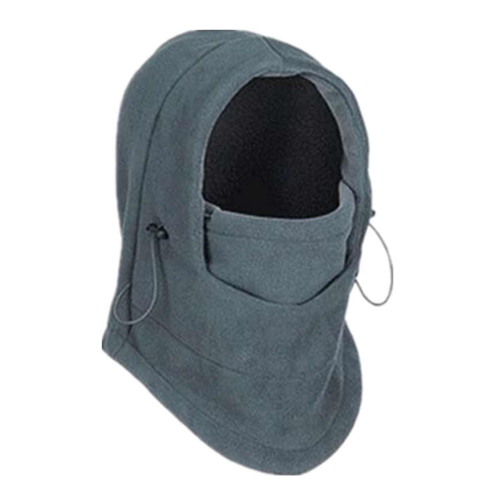 Cagoule thermique imperméable pour homme et femme, chapeau à capuche, écharpe de randonnée, nouveauté hiver: Grey
