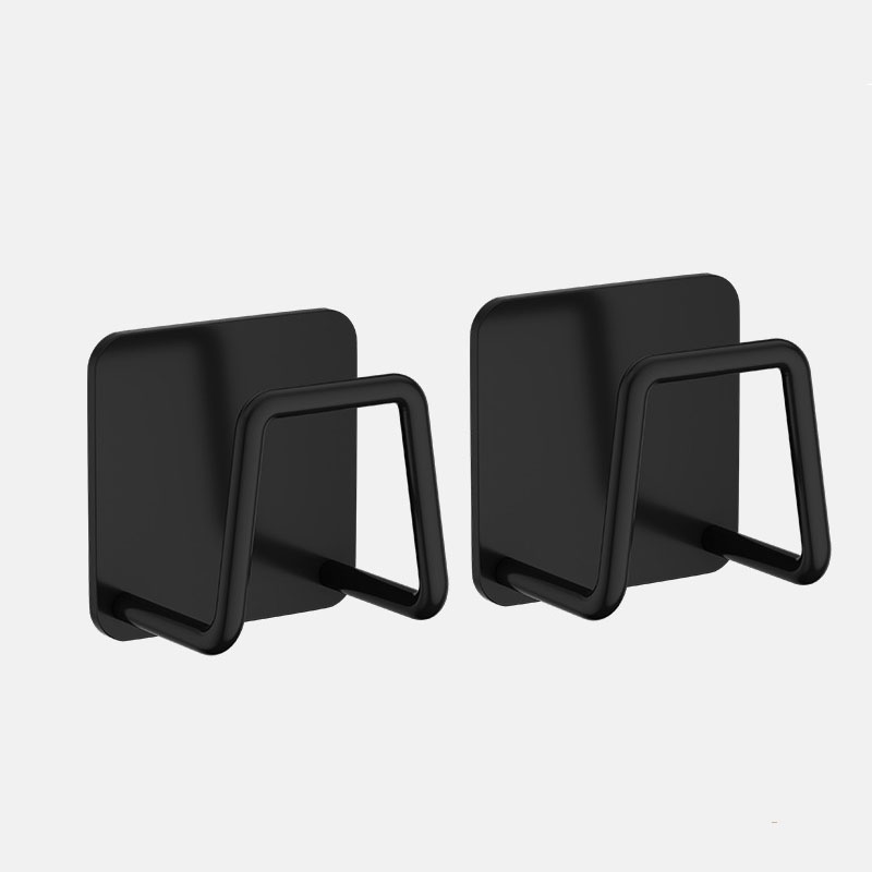 Pia de cozinha de aço inoxidável esponjas titular auto adesivo dreno secagem rack cozinha ganchos parede acessórios organizador armazenamento: Vermelho