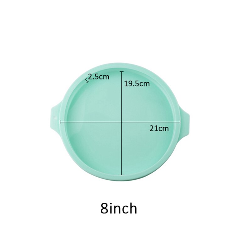 6/8- tums regnbåge röd sammetstårta skivad tårta i lager tillbehör bakning tillbehör bricka chiffong tårtform kök bakverk silikonform: 8 tum 1 pc