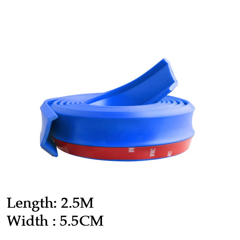 Car Bumper Lip Front Spoiler Skirt Deflector For Proton Persona 2007 Tune Car Modified Body Kit VIP Hella Flush Lips: Blue
