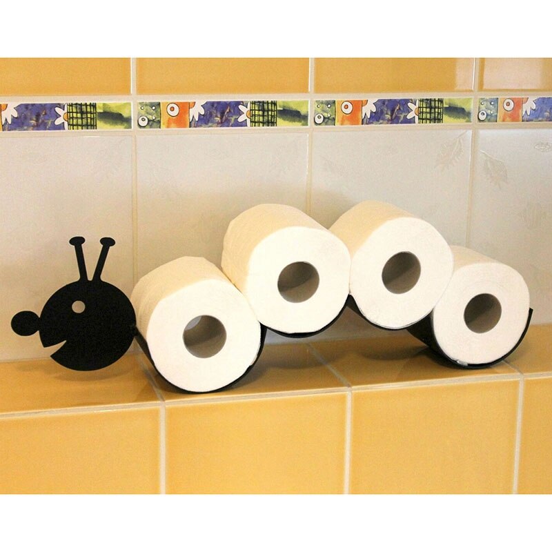 Rups Toiletrolhouder Badkamer Ornament Vrijstaande Metalen