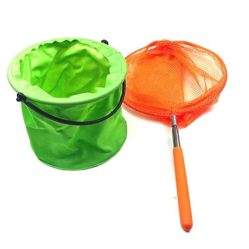 Kids Rvs Telescopische Vlinder Netto Uitschuifbare Grip Bugs Inches 34 Voor Catching Vissen Insect Lange Speelgoed Anti Sli L7G6