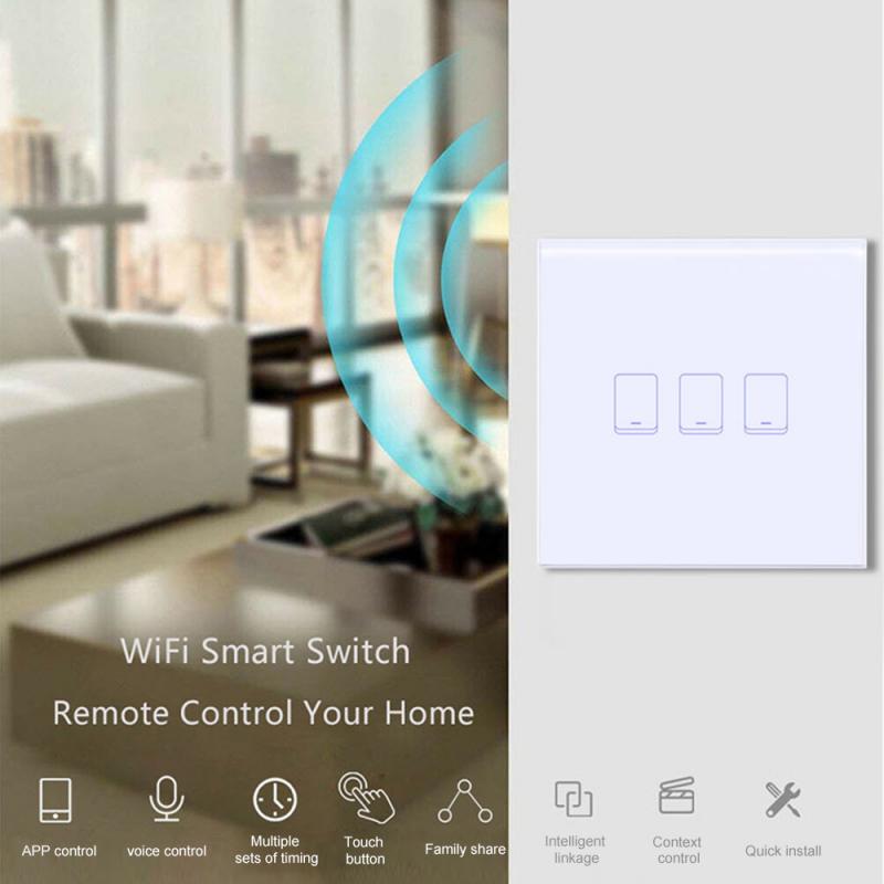 Graffiti Smart Home Alexa Speaker Voice Control Wifi Afstandsbediening Muur Touch Panel Switch Automatisering Modules