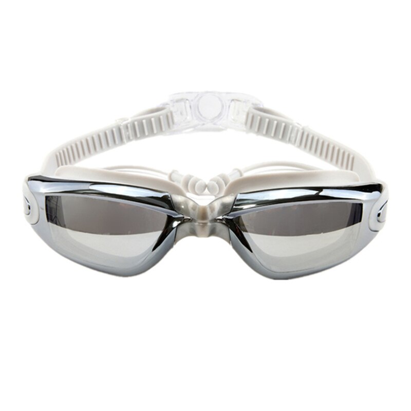 Uimalasit aikuisille huurtumattomat uimalasit säädettävät uv-suojat naisille miehille lapsille uima-allas uimalasit silmälasit: Harmaa