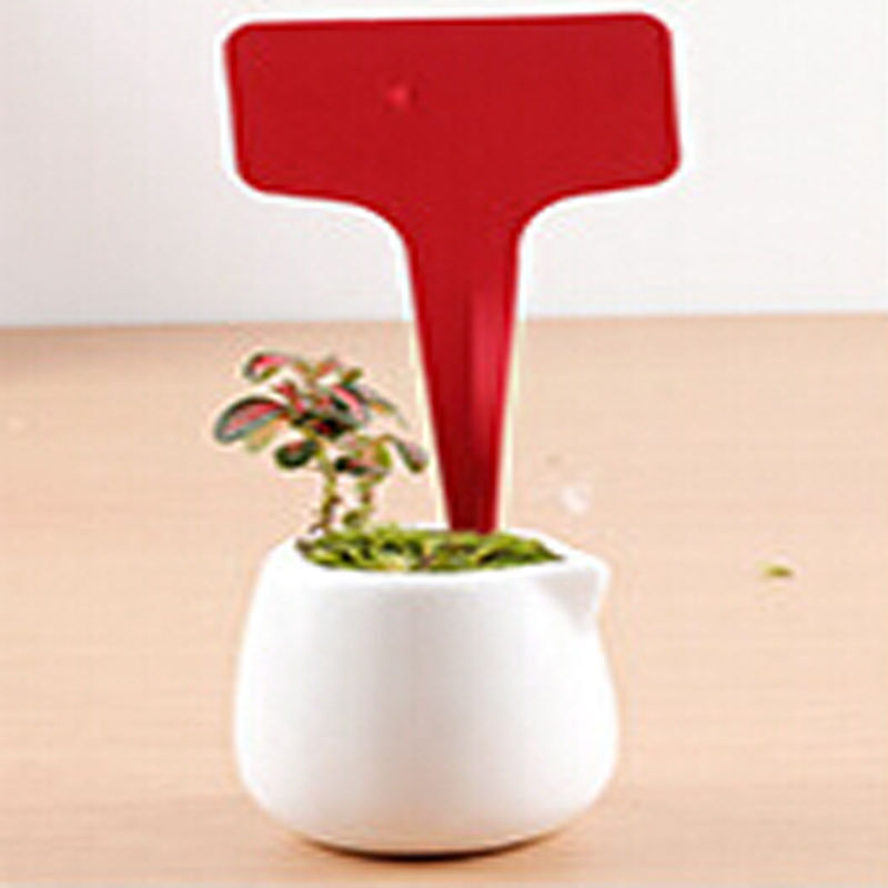 50 ~ 100 Stücke 6-10 cm Pflanze Kunststoff Etiketten Gartenbedarf Kindergarten Tablett Marker Diy Garten Dekorieren Werkzeuge Blumentöpfe Landung Stichworte: Licht Grün / 50 stücke