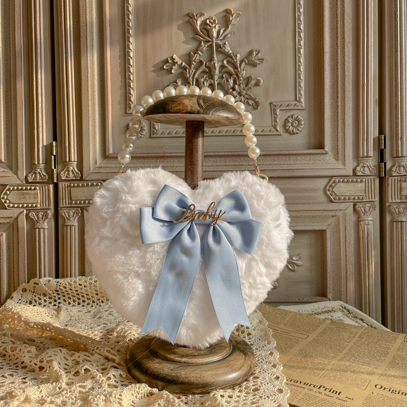 Lolita Original casera blanca para hacer a mano, linternas de amor suaves, bowknot, portátil