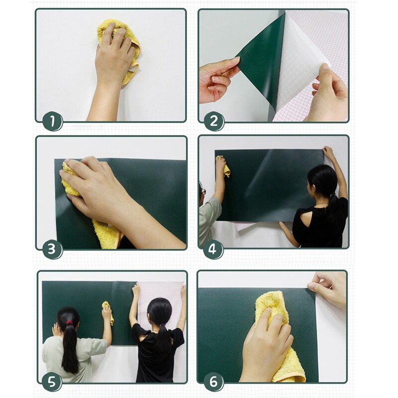 Erase Whiteboard Sticker Wall Decal Self-adhesive White Board Peel Stick Paper for School MDJ998