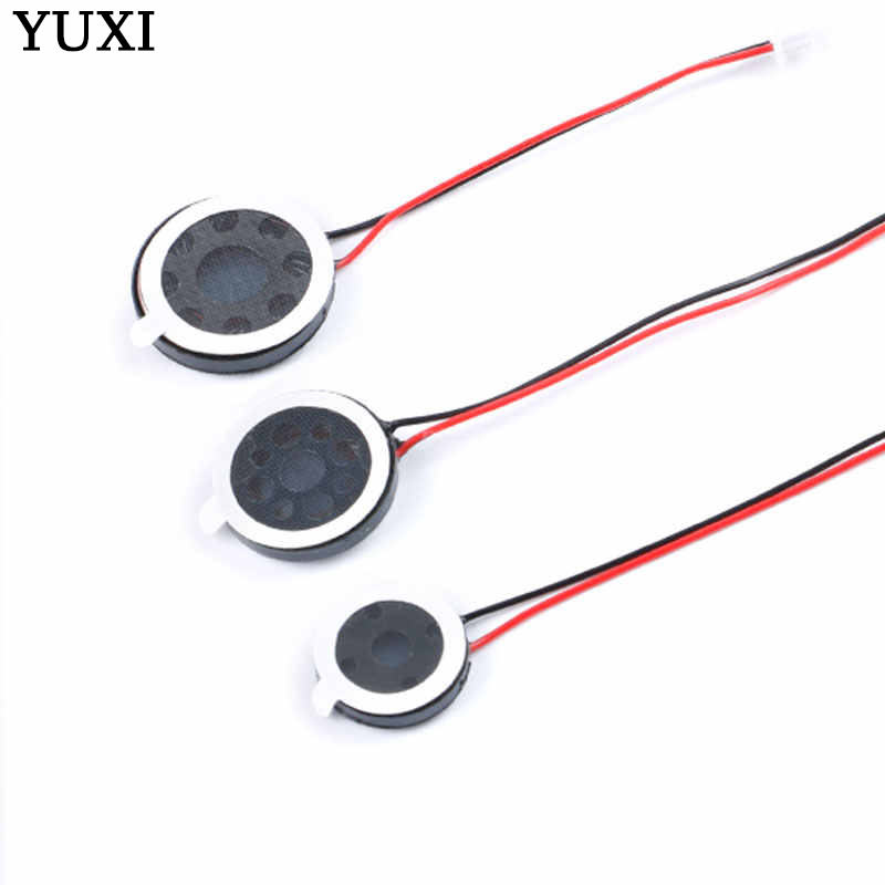 YUXI 2 STKS Ronde Luidspreker 15 MM/18 MM/20 MM Voor 8 Ohm 1 W Luidsprekers Mobiele Telefoon Kleine Luidspreker Audio met Plug 2 P 1.25 MM