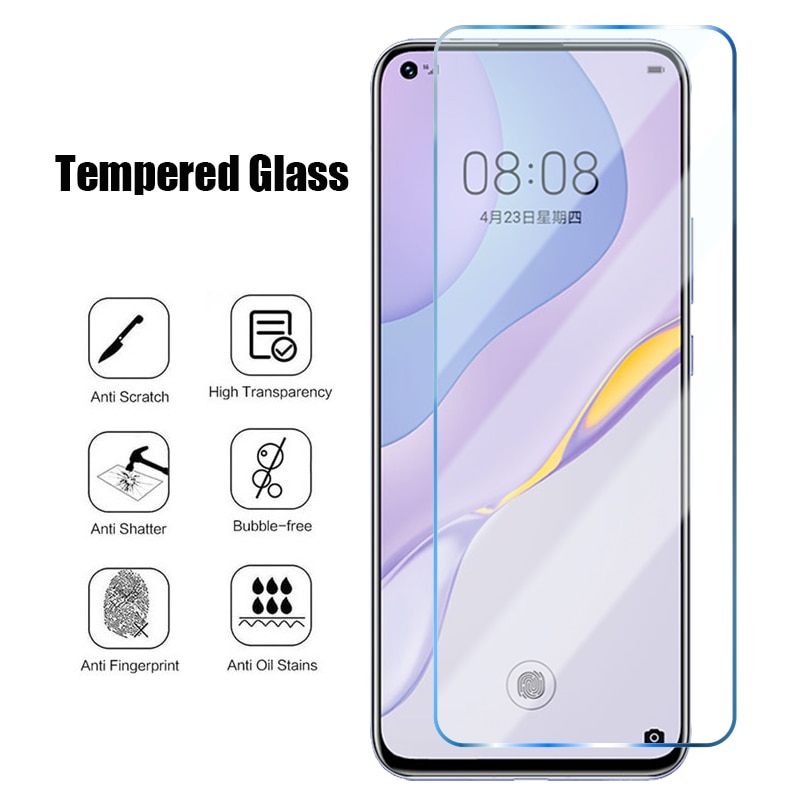 4in1 Broken-proof Screen Protector For Huawei P40 Lite E 5G P20 Pro Tempered Glass On Huawei P30 P20 Lite Super Fit glass