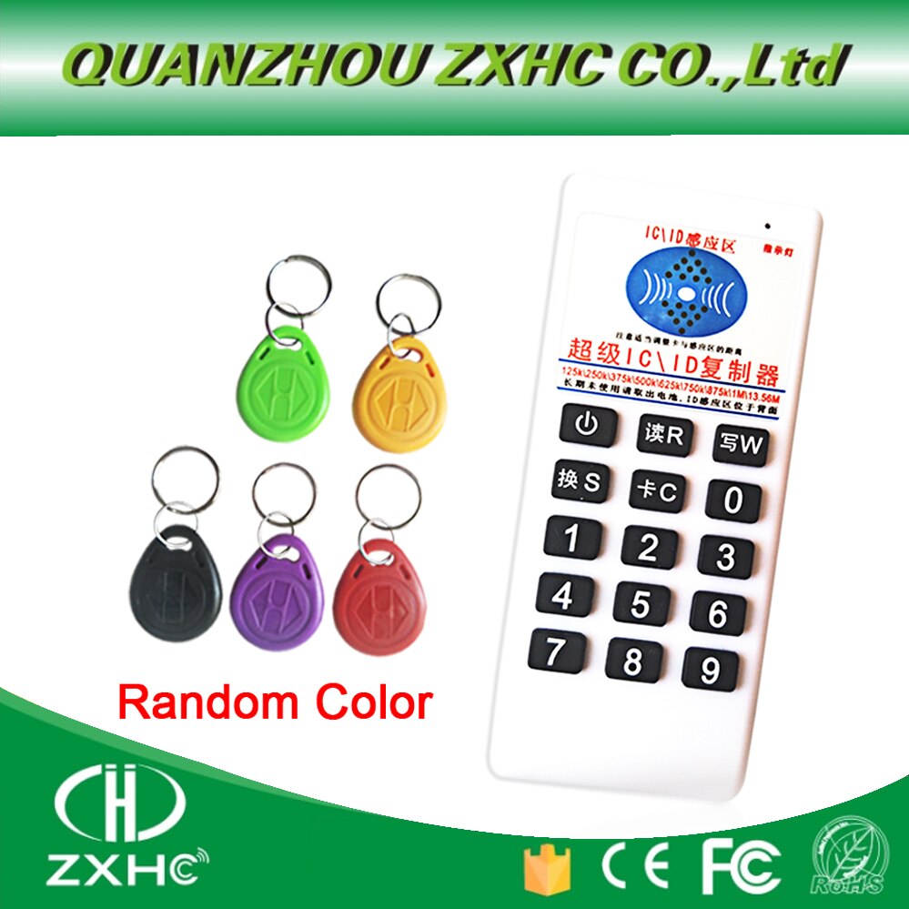 Rfid 125 khz  id 13.56 mhz ic kopimaskin reader writer for  em4305 t5577 uid utskiftbar tag