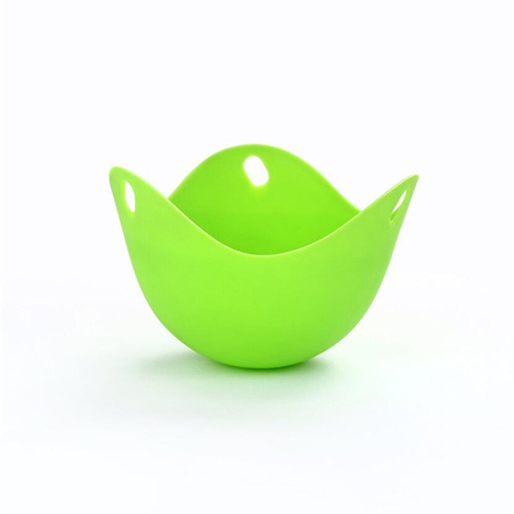 4pc/1pc Egg Poachers Silicone Egg Cooker Kitchen Tools Pancake Cookware Bakeware Steam Eggs Plate Tray Healthy Egg Pancake: Green