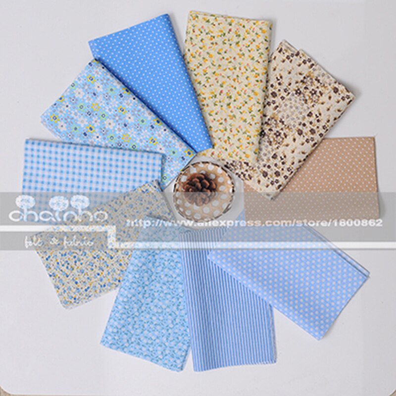 Tilfældigt tyndt bomuldsstof patchwork til syning scrapbooking fedtkvarter vævstæppe mønster håndarbejde 80 stk 20*24cm
