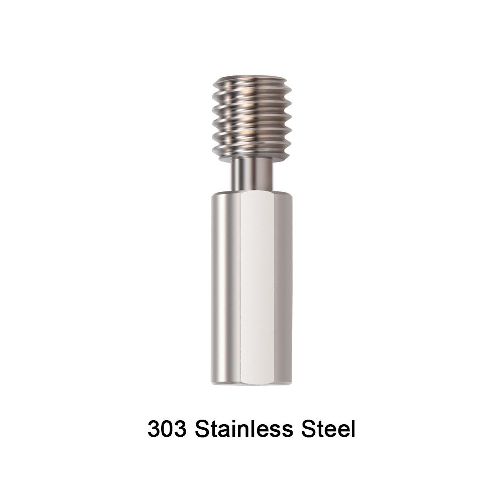 BIQU H2 Extruder All Metal Heatbreak Titanium Alloy Stainless Steel Throat For Upgrade MK8 Hotend Ender3 V2 3D Printer Parts: 1PC / 303 Stainless steel