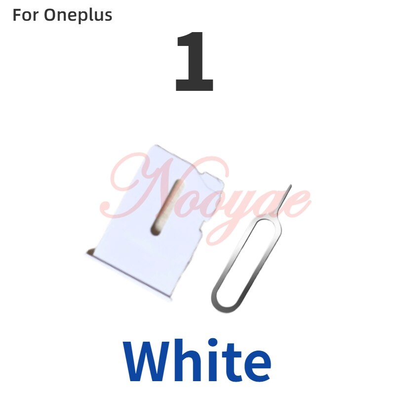 Novaphobat Nokia6.1 recambio de bandeja para tarjeta Sim para Nokia 5,1 6,1 6 6 7 8 Plus ranura para tarjeta Sim Adaptador ranura lector pista: for Oneplus 1 White