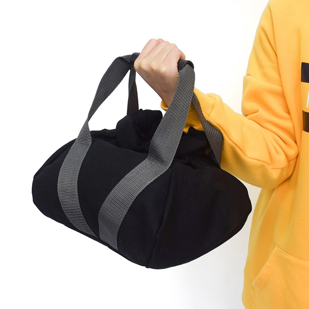 Justerbar kettlebell sandsäck bärbar mjuk sandpåse tyngdlyftning hantel gym fitness plasticitet muskel hem kroppsbyggnad