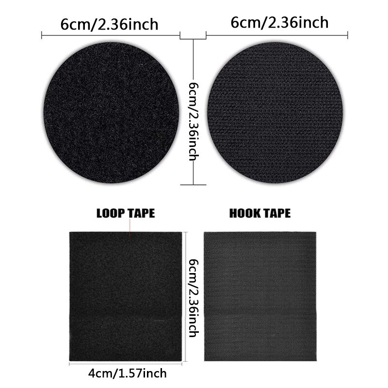 10Pairs Velcros Self Adhesive Hook and Loop Fastener Tape Nylon Strong Adhesive Fastener Tape Glue Magic Sticker Hook Loop