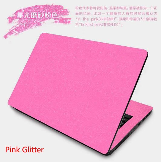 Laptop Skin for DELL XPS 13 9365 - Carbon Fiber PU Leather Sticker - Waterproof: Pink Glitter