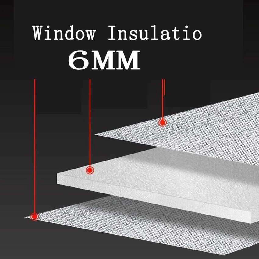 Tykkere aluminiumsfolie skyggefilm vindusglass anti uv solskjerm soveromsvindu varmeisolasjon bomull solbeskyttelsesfilm