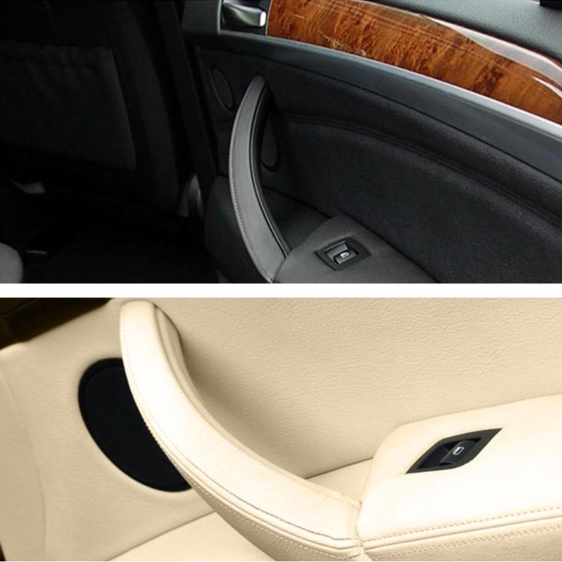 Right rudder driving Inner Door Handle For BMW E70 E71 E72 X5 X6 Panel Pull Trim Cover 5141-6969 401 5141 6969 402 Black Beige