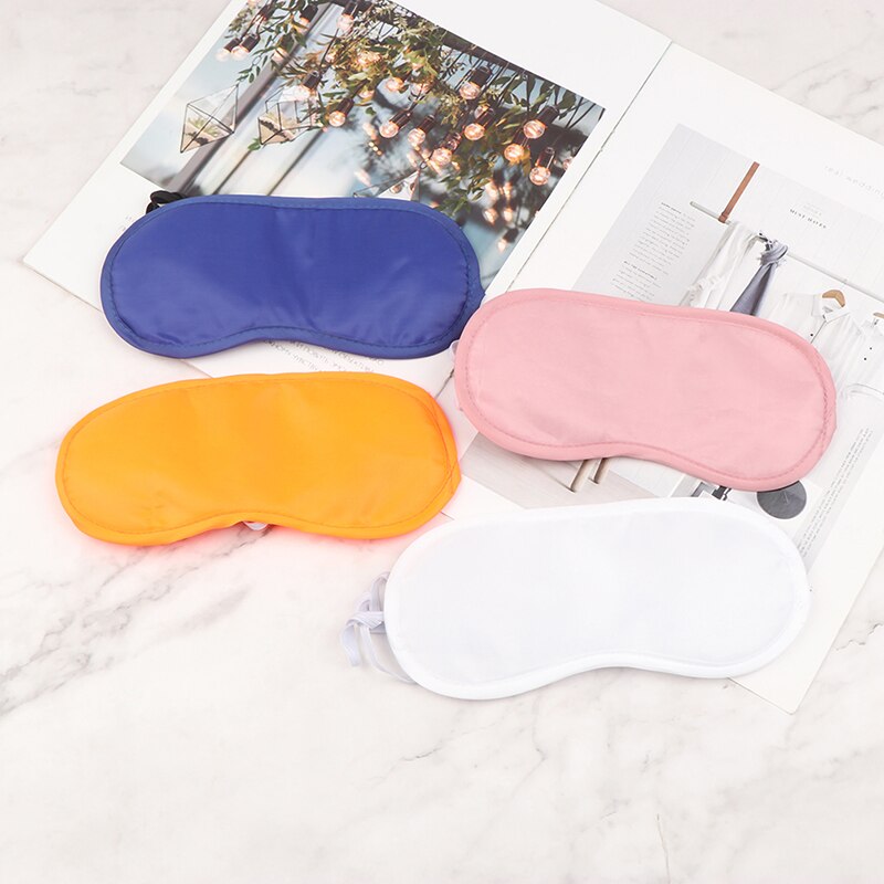 Eye Cover Silk Sleep Eye Mask Sleeping Padded Shade Patch Eyemask Blindfolds Women Men Travel Relax Rest