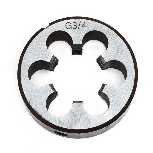 1Pcs HSS Pipe Threads Round Dies BSP 1/8 1/4 3/8 1/2 3/4 HSS High Speed Steel Pipe Thread BSP Round Die Hand Tools Tap Die: G3 4 14