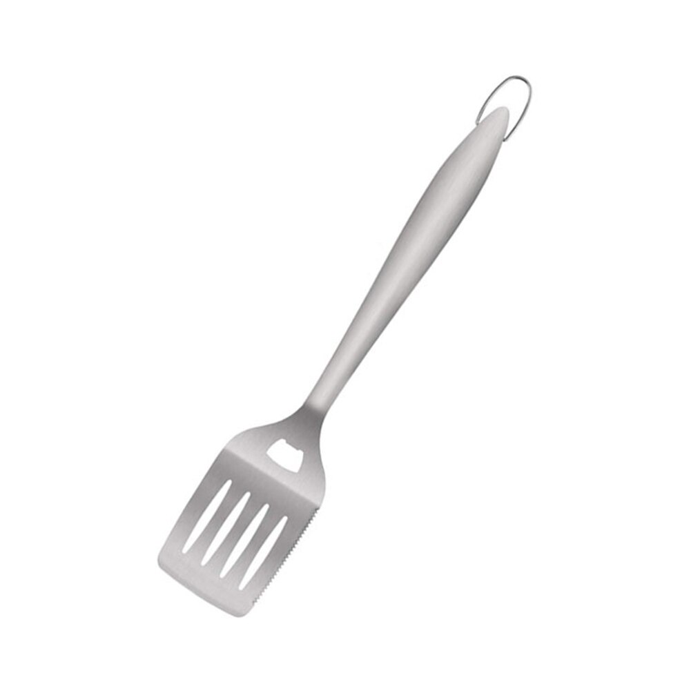 Heavy Duty Bbq Grilling Tool Set, Stainless Steel Tongs, Spatula With Bottle Opener And Serrated Edge, Barbecue Meat Fork