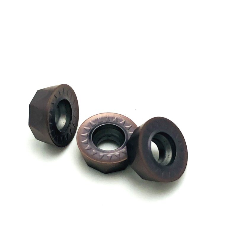 10PCS Carbide insert RPMT10T3MO E JS VP15TF internal milling turning lathe tool milling cutter CNC tools RPMT 10T3 lathe tool