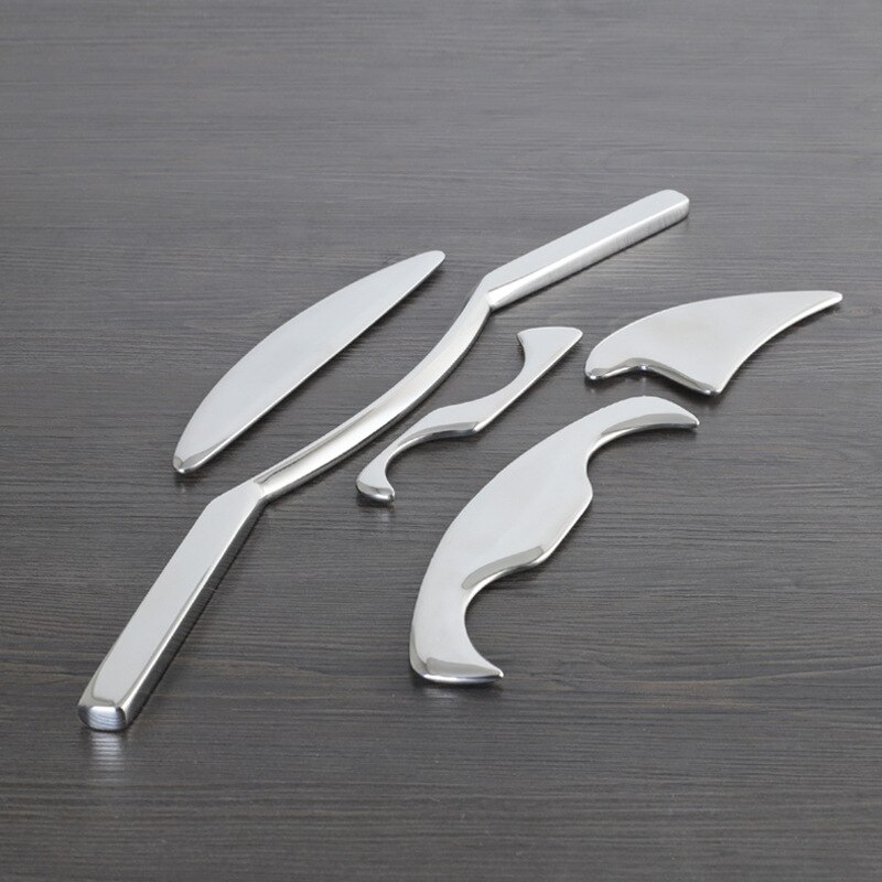 Stainless Steel Scraping Tool Gua Sha Massager Myofascial Knife Muscle Relax For Arm Neck Back Body IASTM Therapy Massage Tools