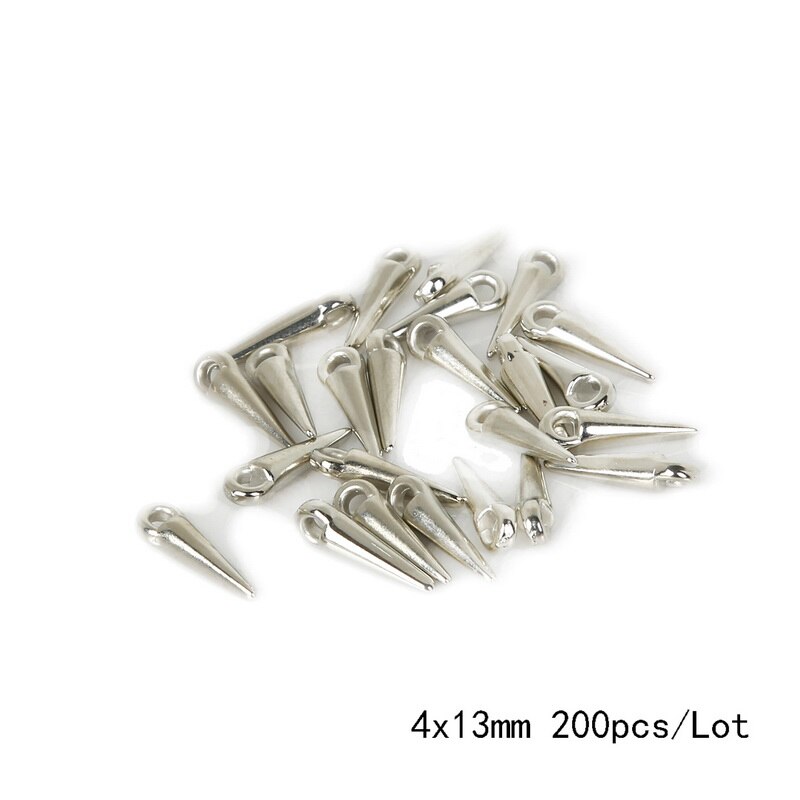 100-200 pcs/lot Rhodium/or couleur CCB plastique cône forme perles breloques pendentifs pour Bracelet collier bijoux à bricoler soi-même résultats: Couleur or jaune pâle