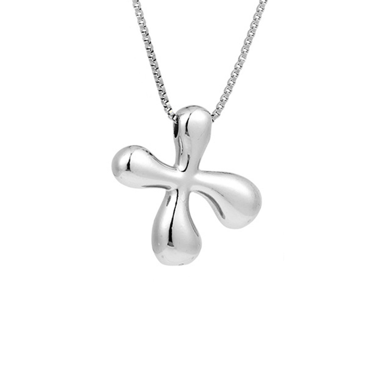 Delicate Chunky Balloon 26 Letter Necklace Bubble Initial Alphabet Pendant Box Chain Choker Stainless Steel Gold Plated Jewelry