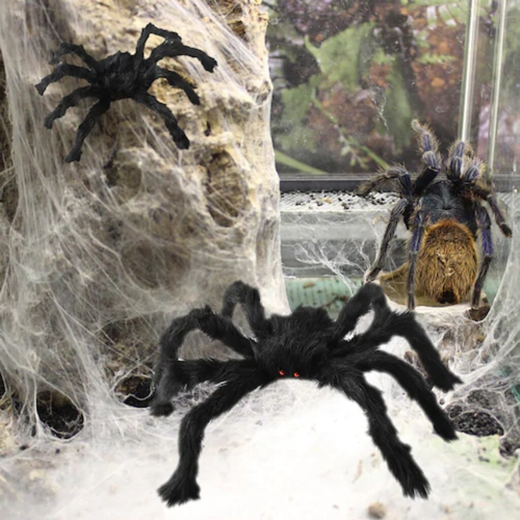 Halloween Decoration Long Plush Spider for Halloween House Decoration Novelty Toy Haloween Scary Party DIY Decoration