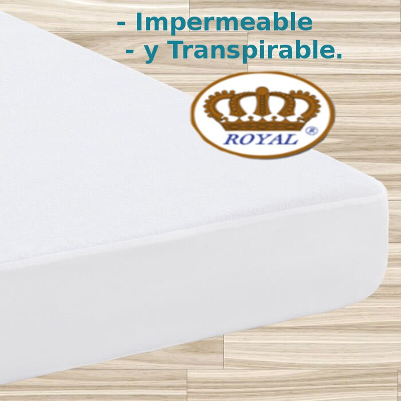 Protector de Colchon Impermeable y Transpirable Antiácaros Supreme Royal