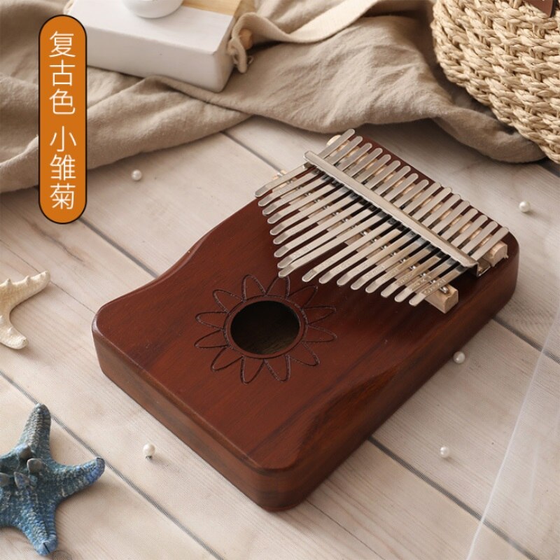 17 Keys Kalimba mahogany body Thumb Piano Portable Finger Piano Kalimba Made By Single Board High Wood Mahogany: 2