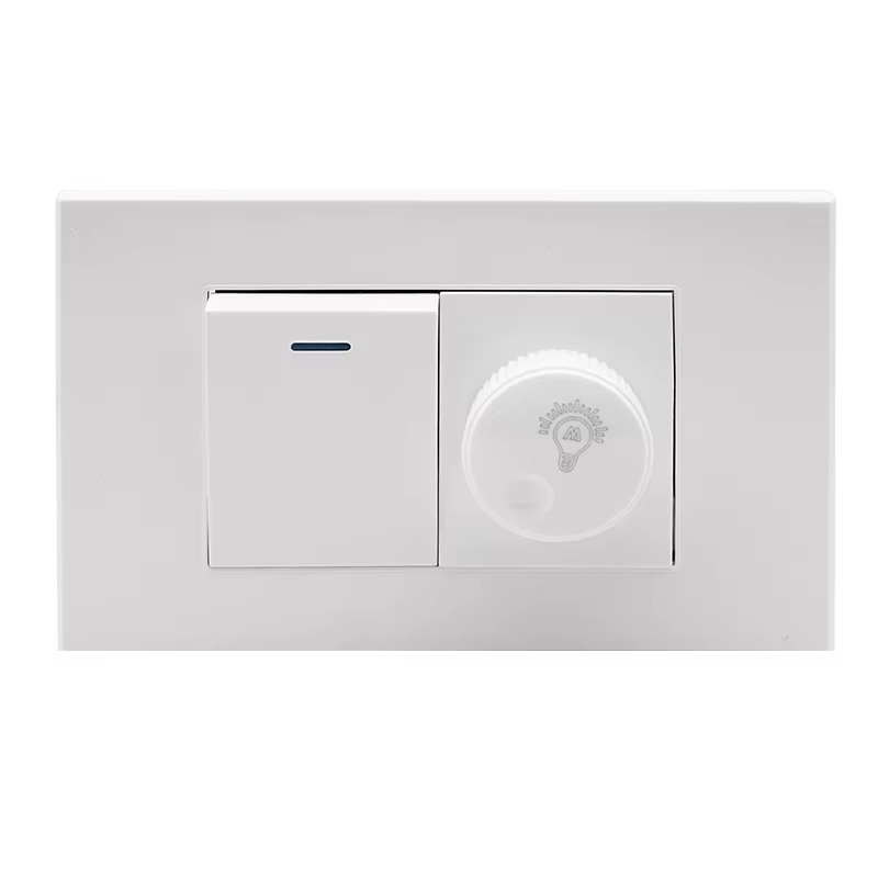 118- vägs strömbrytare för vägglampa i plast från usa , 1/2/3/4- vägs strömbrytare för trappsteg , 220v led-lampor, dimmer för fläkthastighetsregulator