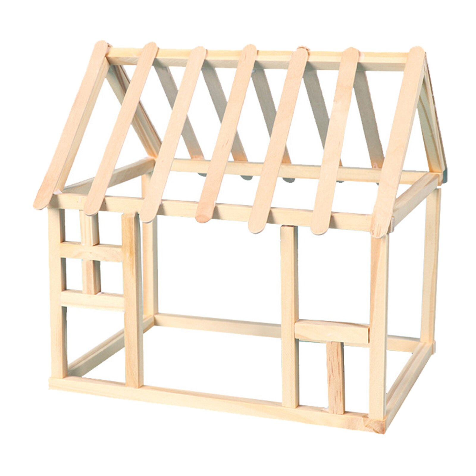 Drewniany domek niedokończone drewniane kabiny zabawki edukacyjne dla dzieci drewniane dzieci DIY rzemiosło