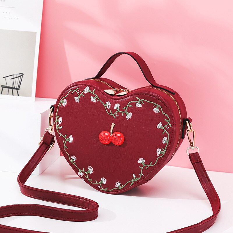 High Ladies Bags Latest Ladies One-shoulder Messenger Bag Love Embroidered Ladies Handbag