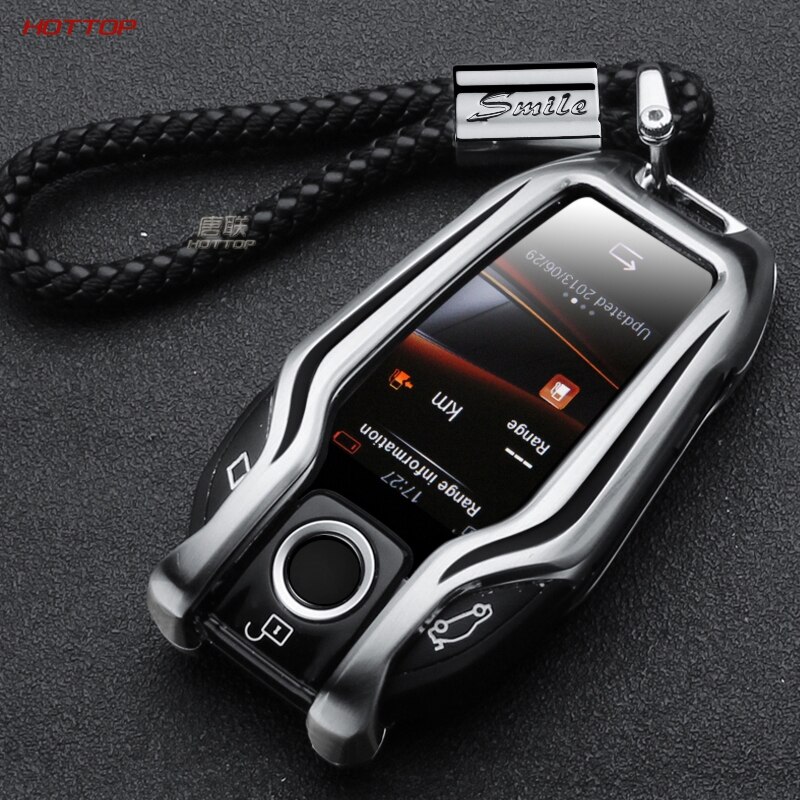 Metal + silica gel Car LED Display Key Cover Case ... – Grandado