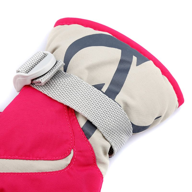 Kinderen Jongens Meisjes Winter Warm Winddicht Sport Ski Handschoenen Kids Ademend Verstelbare Handschoen