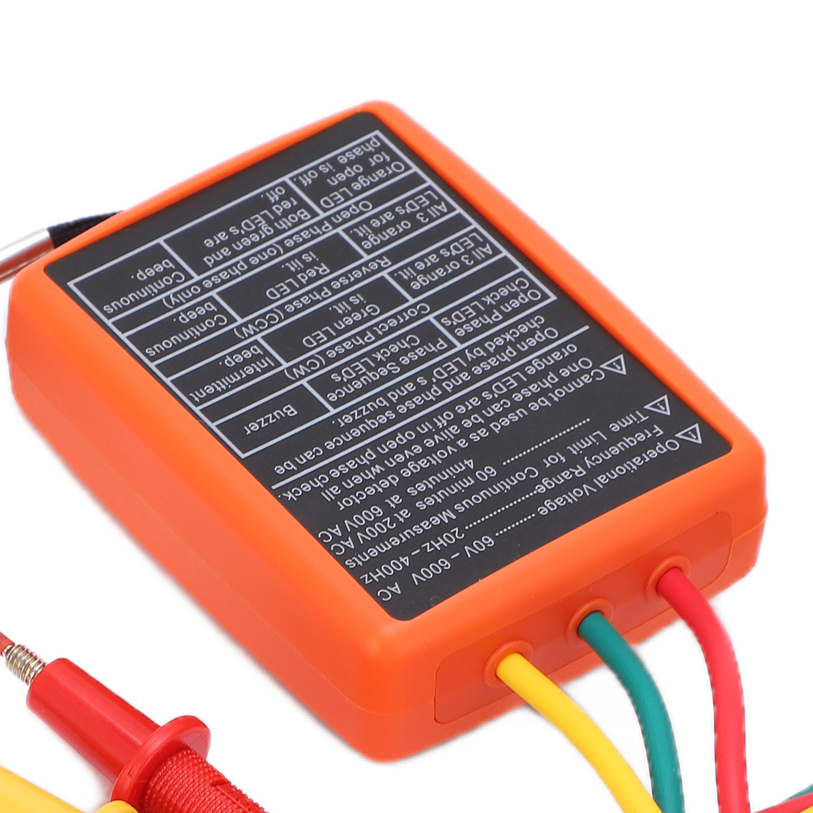 SP8030/SM852B 3 Phase Sequence Rotation Meter Compact Handheld Battery Free Industrial Phase Rotation Tester