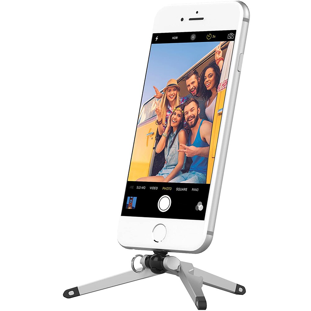 Mini Desk Tripod Stand for IPhone/Android，Plastic Foldable Phone holder Mount For Your Mobile Phone