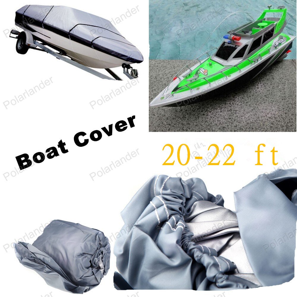 Heavy Duty 210D Speedboat Fishing Boat Cover Accessories V-Hull 20-22ft Sunproof Waterproof UV Protected cloth