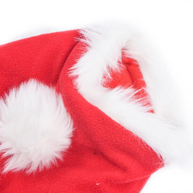 1PC déguisement de noël pour chien manteaux Poncho Cape avec chapeau hiver père noël Cape pour chats chien casquettes chien fournitures