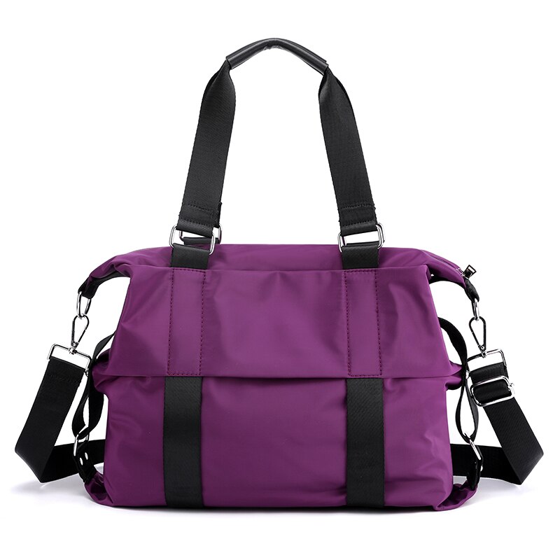 2022 Women&#39;s Shoulder bag Korean Female Handbag Large capacity Messenger Bag Ladies Nylon Tote Crossbody Bags Bolsas: Purple