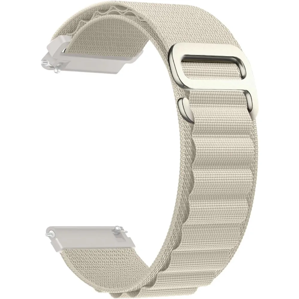 Nylon band voor HaiWei Galaxy Watch 7 6 5 4 40 mm 44 mm Classic/Active/Gear S3 Frontier 20 mm 22 mm Sport Loop Strap Amazfit GTS 3 4: Blue pink / 22mm