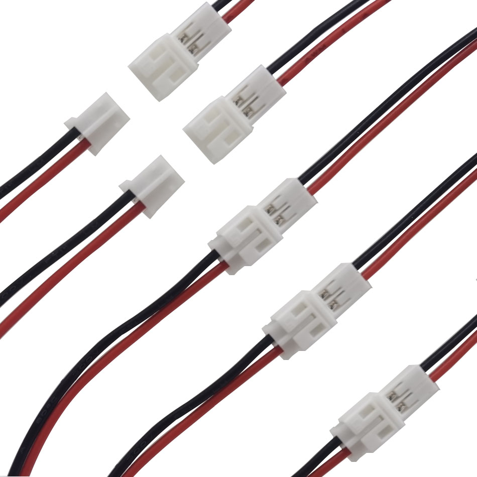 2-Pins Ph 2.0Mm Pitch Mannelijke Vrouwelijke Kabel Connector Micro Ph 2 P Plug Jack Aansluiting Aansluitklemmen Draadkabels Connectoren 26awg 10Cm