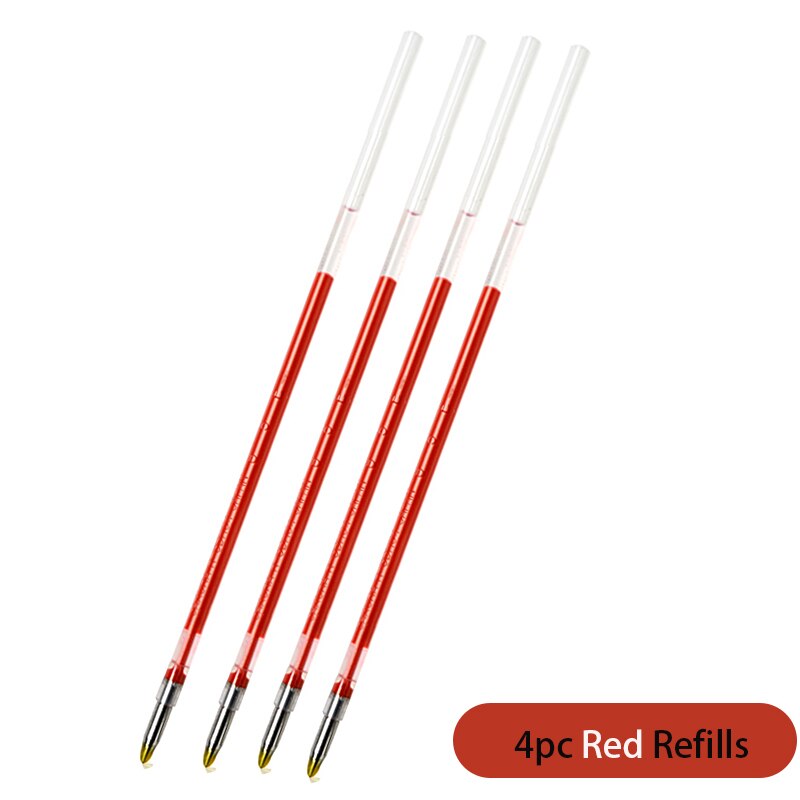 KACO EASY 4 Functions Pen KACOGREEN Multifunction Pens 0.5mm Refill Black Blue Red Green Refill Gel Pen for Office: Burgundy